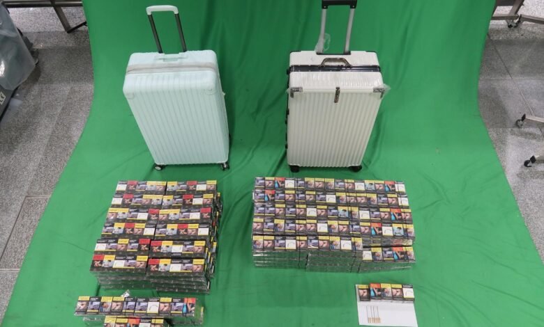 三名入境旅客進口未完稅香煙及另類吸煙產品罪成判囚