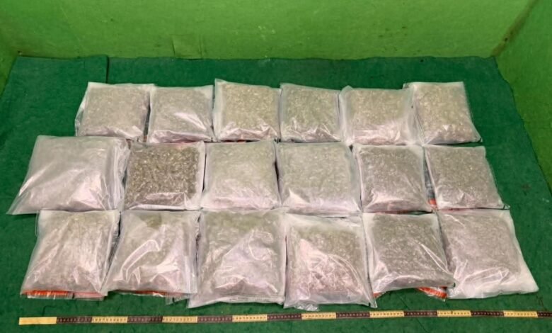 香港海關於機場偵破兩宗毒品案件