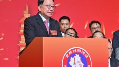 陳國基出席順德聯誼總會七十九周年會慶暨會董就職典禮致辭