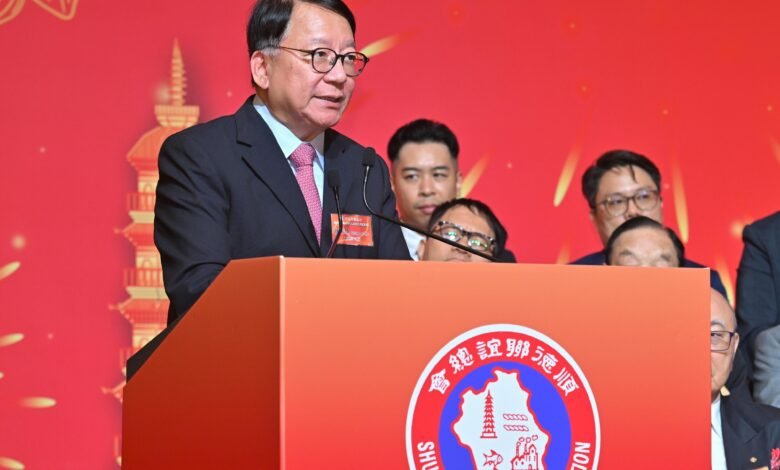 陳國基出席順德聯誼總會七十九周年會慶暨會董就職典禮致辭