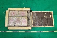 海關機場檢獲約一百一十萬元懷疑海洛英拘一男旅客