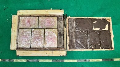 海關機場檢獲約一百一十萬元懷疑海洛英拘一男旅客