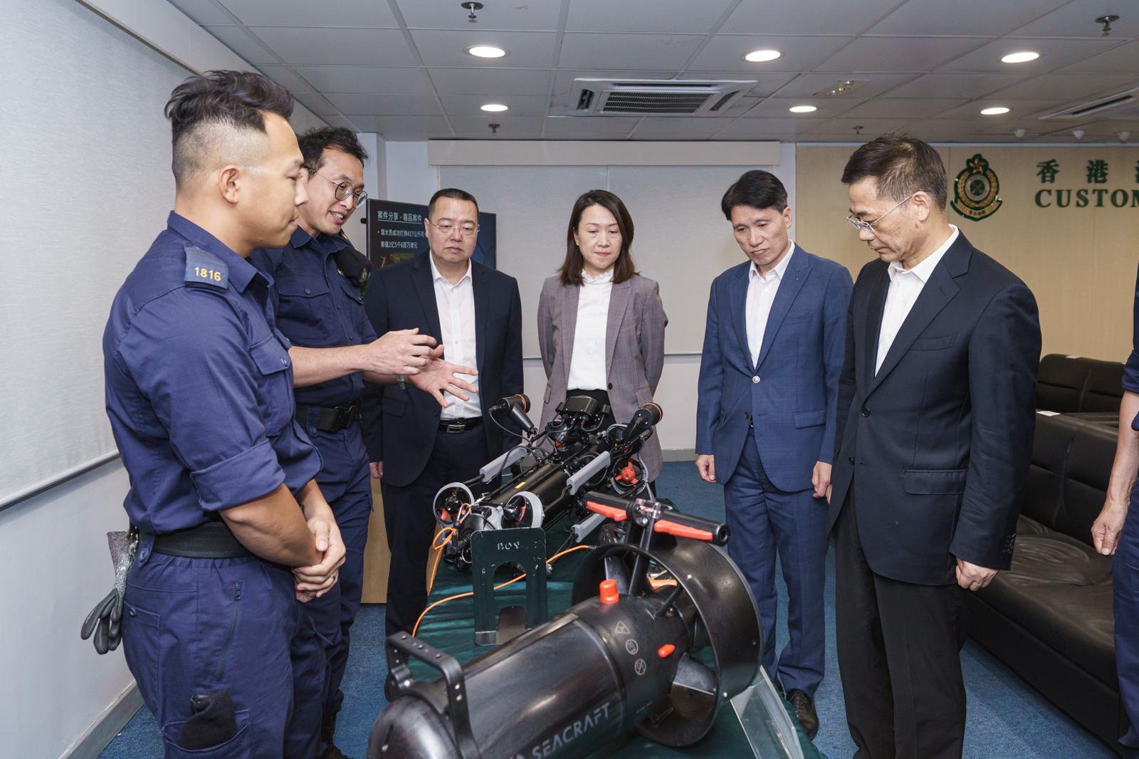 香港海關關長與黃埔海關關長會面