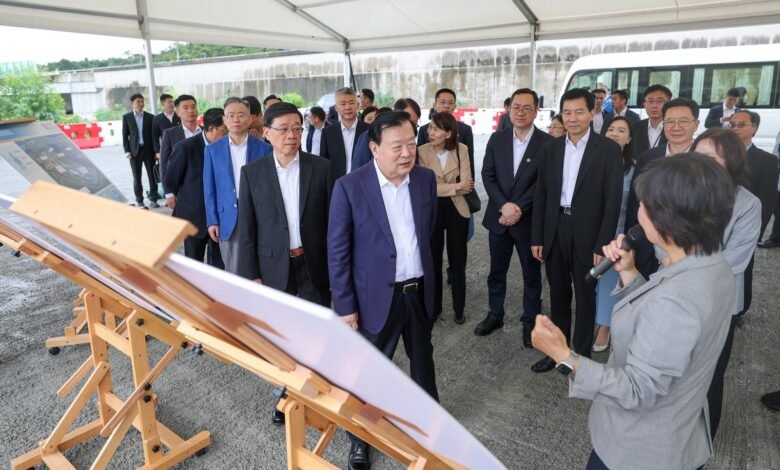 夏寶龍抵港考察「十五五」規劃及北部都會區發展