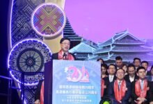 李家超出席香港廣西社團總會成立20周年暨廣西總商會就職典禮致辭