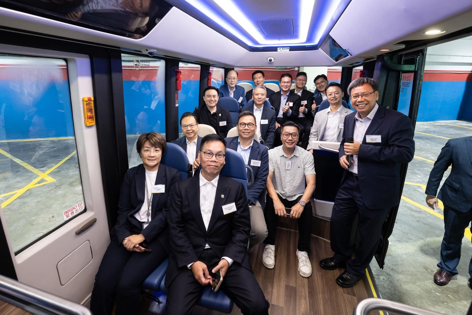 立法會交通事務委員會參觀城巴車廠及自動駕駛小巴