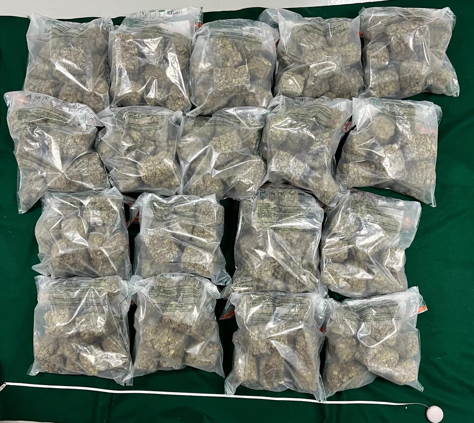 泰國「茶葉」貨藏毒 海關起逾五百萬毒品拘兩本地男