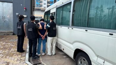 東涌新屋苑反黑工行動拘8人