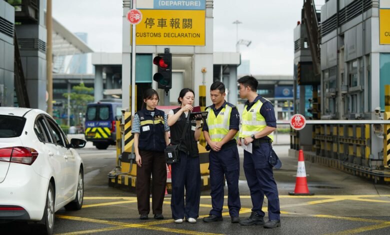 深水埗管制站舉行「守望者」反恐聯合演習 模擬出境私家車涉恐情景