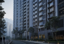 AI生成的香港住宅大廈概念圖，展示一般城市住宅環境，非真實現場照片