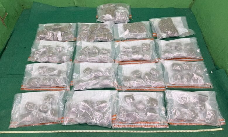 機場查獲約七點五公斤大麻花 31歲內地女客被捕